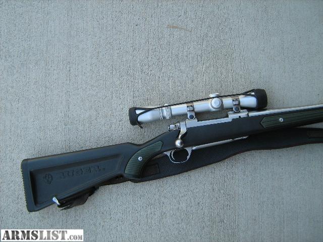 ruger m77 skeleton stock rifle